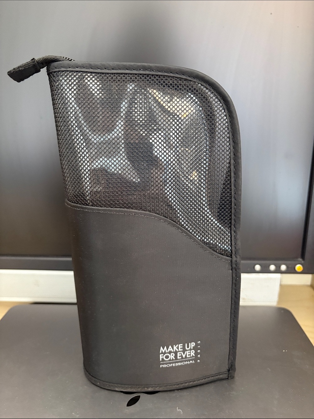 Makeup Forever Black Mesh & Nylon Brush Pouch